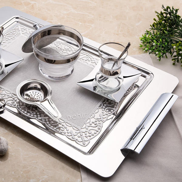 توبكابي طقم شاي 40 قطعة سادة