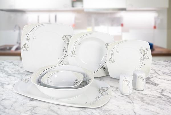 Almina 28 Parça Porselen Yemek Takımı | 6 Kişilik | AL-2591-1