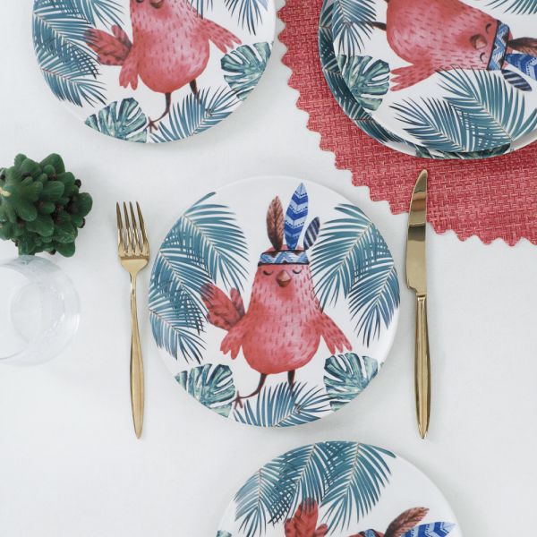 Owl Pasta Tabağı 21 Cm 6 Adet - 17718 | Keramika