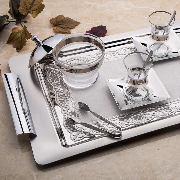 توبكابي طقم شاي ساتان 28 قطعة (بدون كوب)