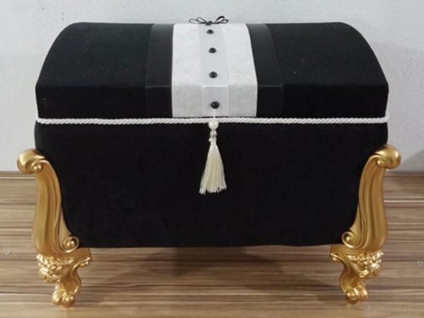 Coffre de Dot Groom Figured Avangarde 2 Pcs Noir