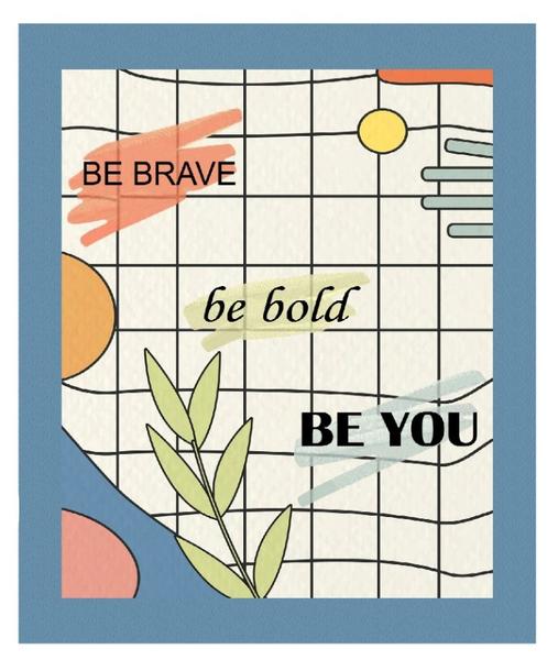 Bayev 40x60 Tasarım Motto Serisi Banyo Paspası - Motto Kendin Ol 2195