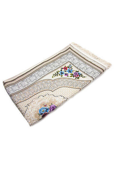 سجادة صلاة مبطنة بسمرقند - لون كريمي