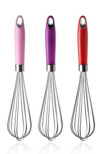 Queen's Kitchen | Renkli Saplı Lüx 3 Adet Çırpıcı Takımı