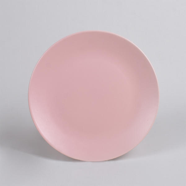 Matte Light Pink Aegean Service Plate 25 Cm 6 Pieces | Keramika