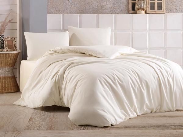Dowry Land Almond Single Duvet Cover Set كريم