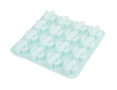 012-01-MOULE À GLACE EN SILICONE EN FORME DE PETIT CACTUS MENTHE