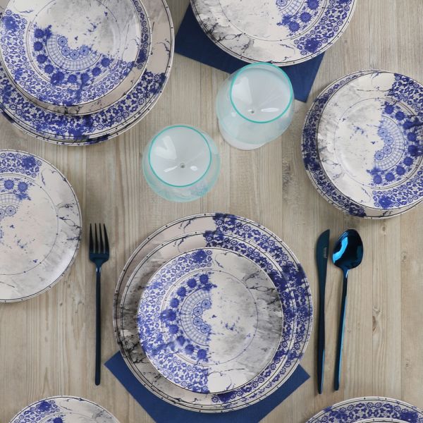 Vaisselle Blue Ruins 16 Pièces pour 4 Personnes - 19622 | céramique