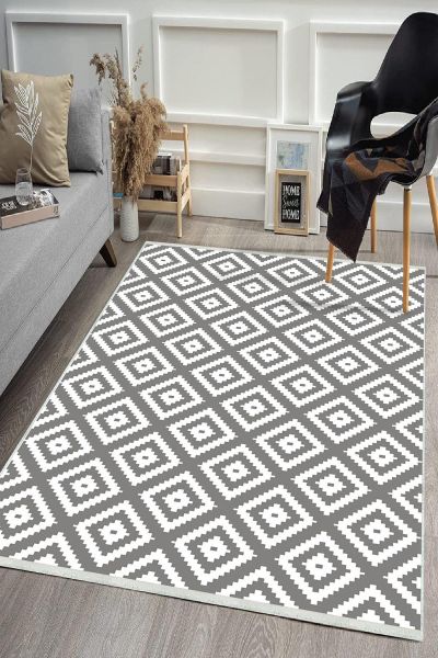 Birkilim Yıkanabilir Dekoratif Halı İpeksi Kaymaz Taban | MLN-IP-HS-557