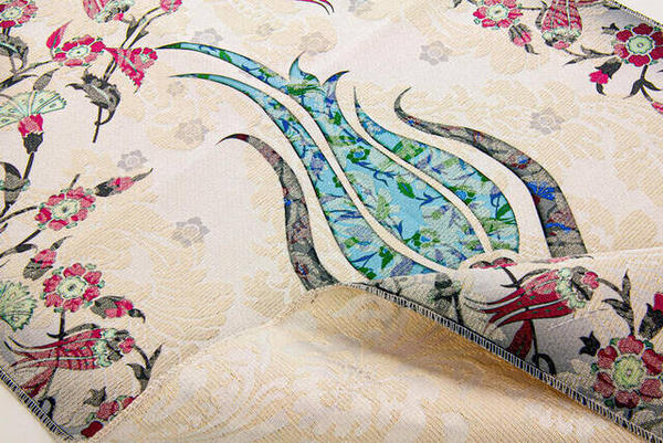 Laleli Marbled Prayer Rug - Turquoise Color