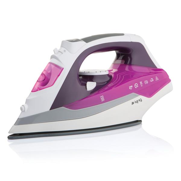 King P-750 Steam Power Seramik Tab.Buharlı Ütü - Mor