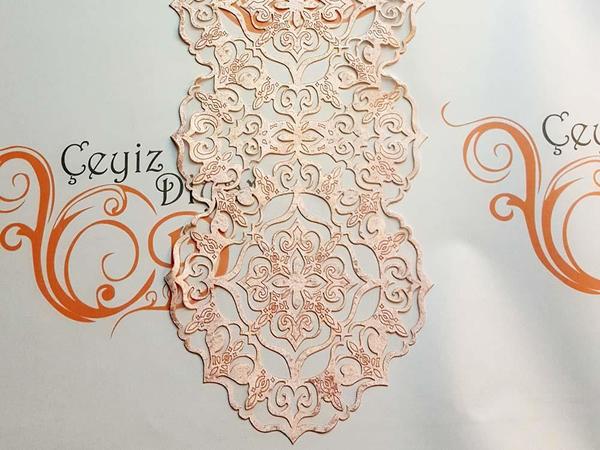 Luxus Star Kadife Runner Pudra