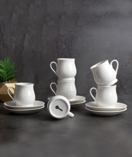 Porselen 6 Li Kahve Fincan Takimi