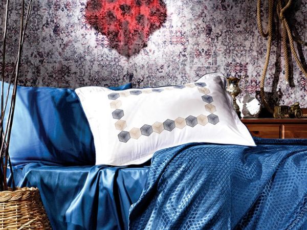 Dowry Diyari Beach 5 Piece Pique Set Indigo Blue