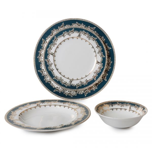 İpek Züccaciye | 24 Parça Green Yuvarlak Yemek Takımı