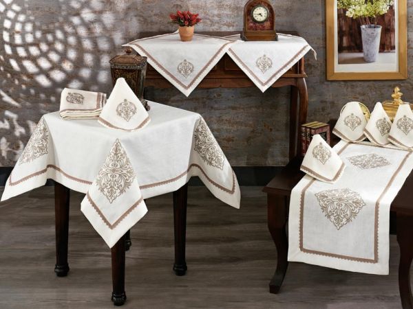 Dowery Adenya ensemble de salon 16 pièces cappucino