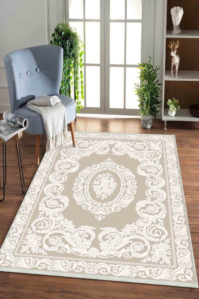Birkilim Yıkanabilir Dekoratif Halı İpeksi Kaymaz Taban | MLN-IP-HK-0122