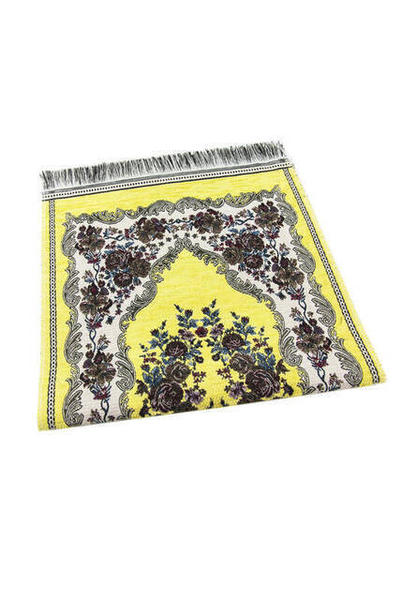 سجادة صلاة للأطفال - شنيل - لون أخضر فاتح