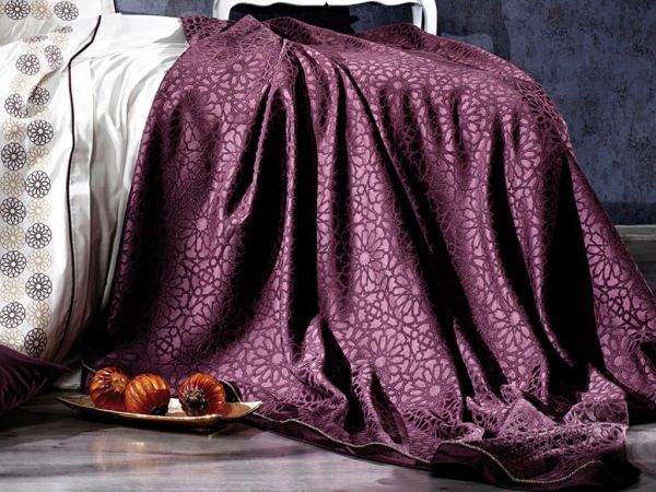 Dowry Anna Embroidered Bridal Set Plum