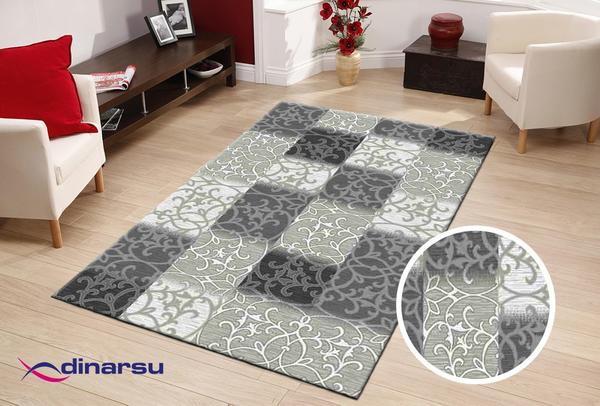 Dinarsu Tivoli Oryantal Halı | Gri | 22003-95-Grey