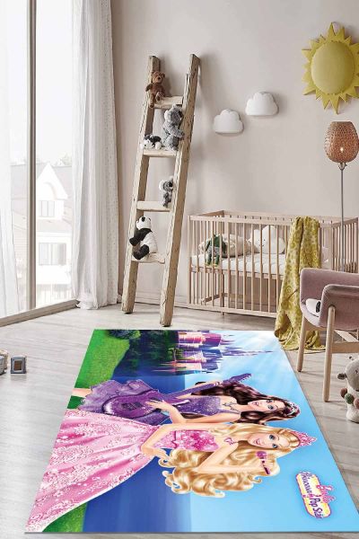 Birkilim Yıkanabilir İpeksi Kaymaz Taban Çocuk Odası Halısı | MLN-IP-HT-1167
