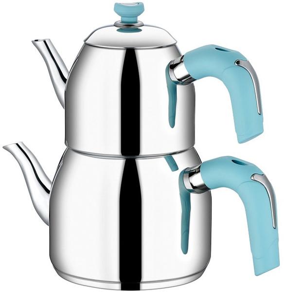 Taç Star Orta Boy Çaydanlık 2.7 Litre | Turkuaz | TAC-1154