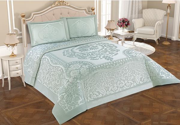 Belenay Çift Kişilik Yatak Örtüsü - Novella-A Mint Yeşili