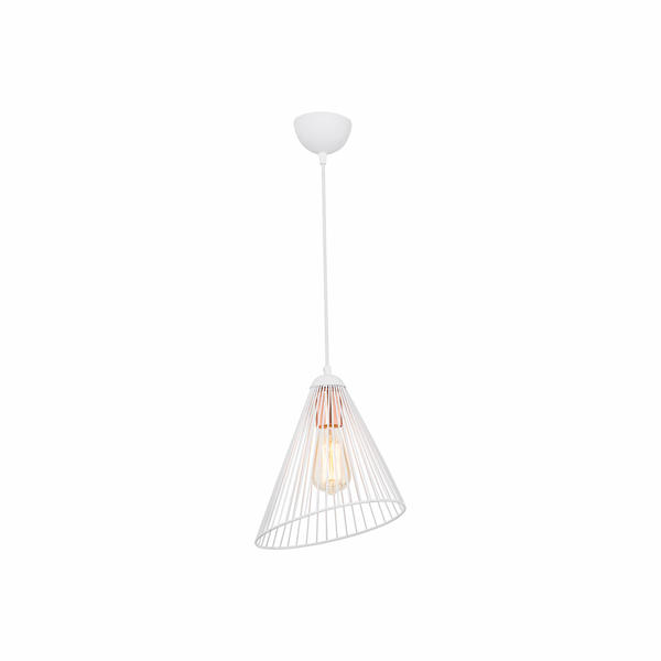 Suspension simple ambre blanc