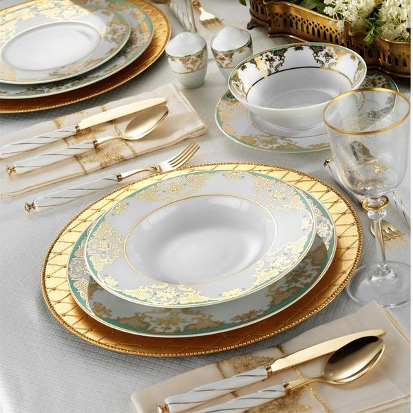 Kütahya Porselen 84 Parça Yemek Takımı | Yuvarlak | 12 Kişilik | LB83YT430845814