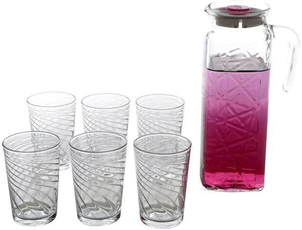 LAV Line Filiz 7 Parça Sürahi ve Su Bardağı Seti