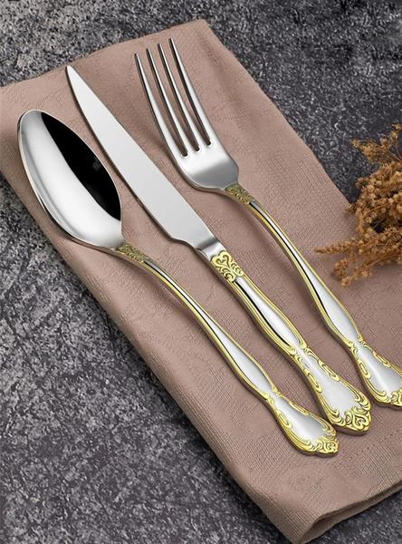 Lizbon Gold Line 36 Parça Çatal Kaşık Bıçak Seti