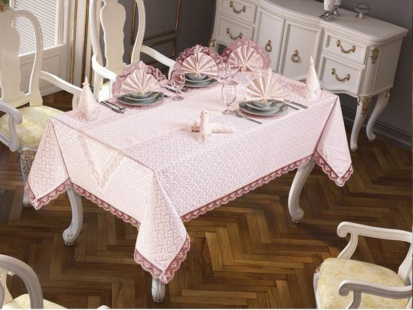 Kdk Care-Free Table Cloth Set 18 Pieces Clover Powder