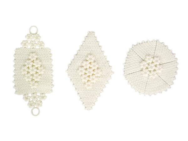 El İşi Krem Papatya 3 Lü Lif Seti