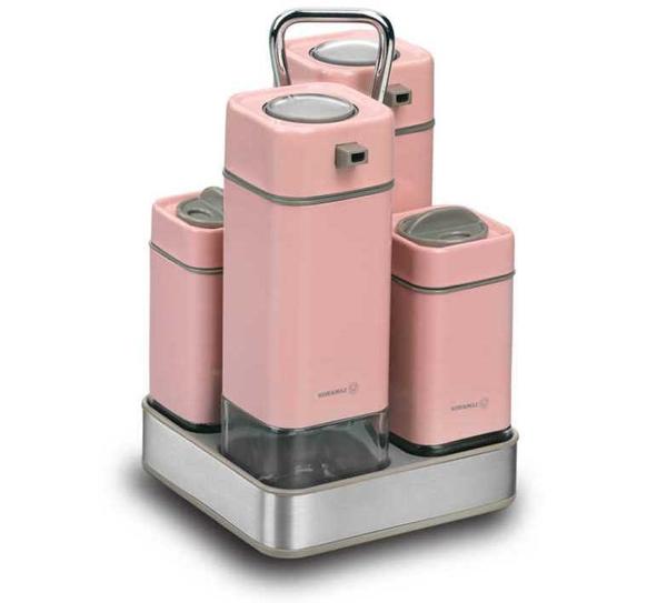 Korkmaz Stora Erguvan 4'Lü Salata Sos Seti | Pembe| A697