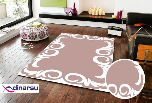 Dinarsu Yıkanabilen Halı | Sunshine | Pembe | 1108-Rose