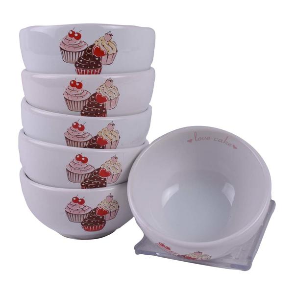 Pink Cake Cloud Bowl 8 Cm 6 Pieces | Keramika