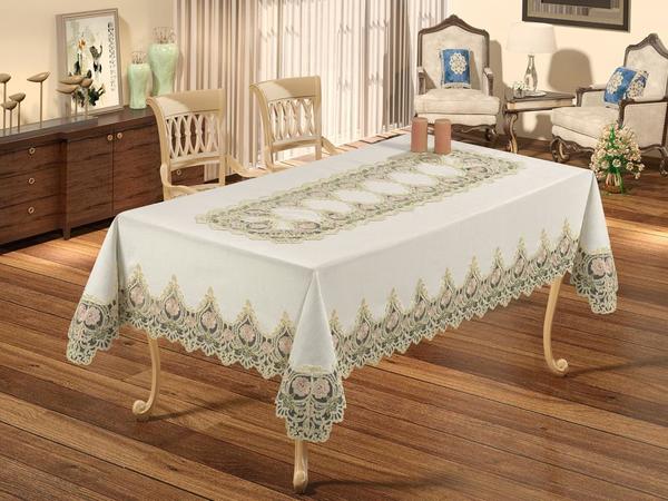 Selina Linen Masa Örtüsü Krem 160x260 Cm