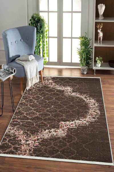 Birkilim Yıkanabilir Dekoratif Halı İpeksi Kaymaz Taban | MLN-IP-HK-0159