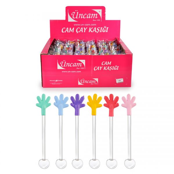 HAND-COLORED GLASS TEA TRAY 48x8 | SILK-UNC008