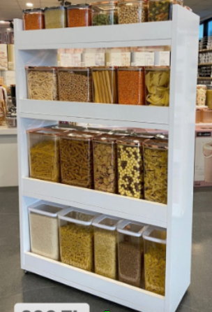 Vip Ahmet | Breiter Regal-Organizer aus Holz | VIPAHMET-VDA-679