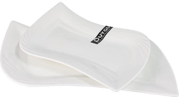 Duygu 2/4/6 Parça Servis Tabağı Oval Porselen | Beyaz | Dg-3420