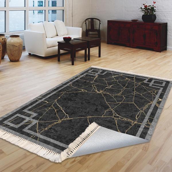 Milano Yıkanabilir Dekoratif Halı Kaymaz Taban | 8mm | MLN-DOT-HT366