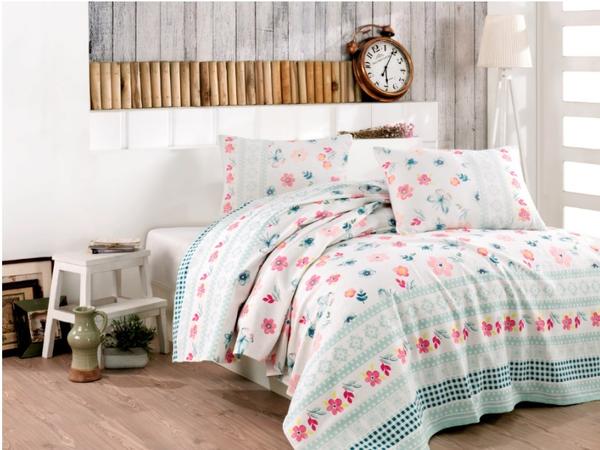 Minteks Tek Kişilik Pike Takımı - Vanessa Pembe