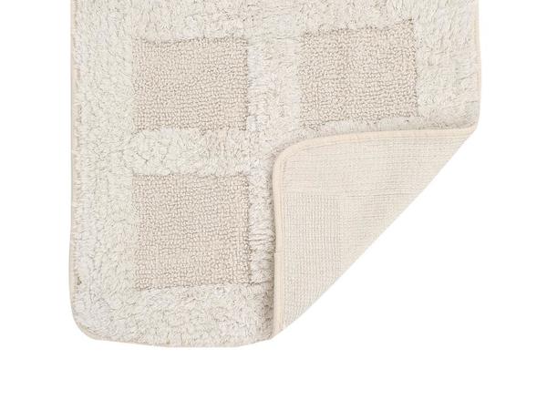 Ensemble de tapis de bain 2 pièces en coton Dama Crème