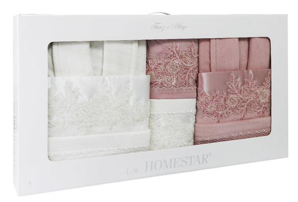L.W. Homestar Tarz-ı Abiye Bornoz Seti | 100% Pamuk | 6 Parça