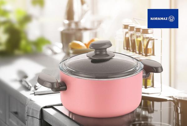 Korkmaz Mia Manolya Yapışmaz Tencere | 30 cm | A1308