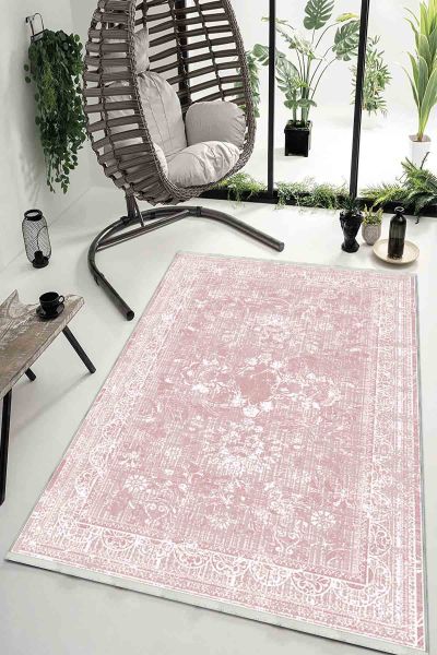 Birkilim Yıkanabilir Dekoratif Halı İpeksi Kaymaz Taban | MLN-IP-HK-015