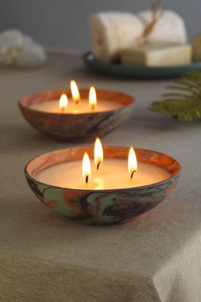 Kütahya Porselen Batik 12 cm Mum Mix Hypnose