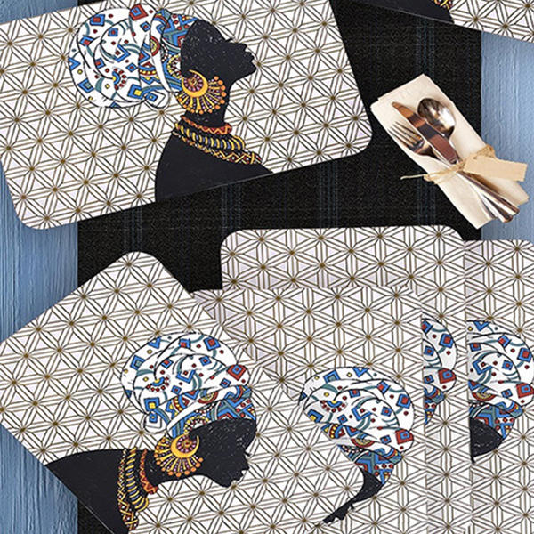 Afrikalı Kadınlar Amerikan Servis 6 Adet | K+