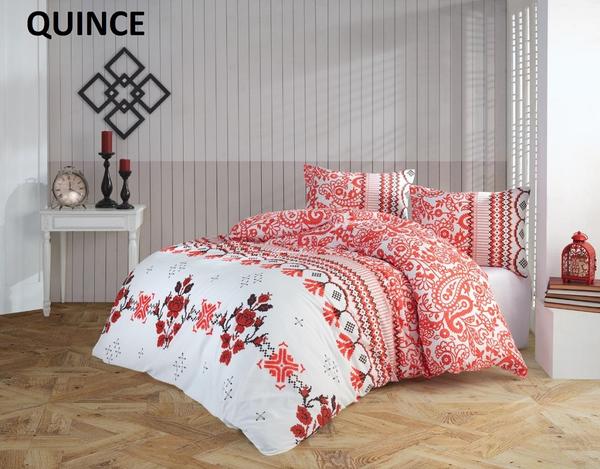 طقم غطاء لحاف مزدوج Soley Daily Ranforce - Quince